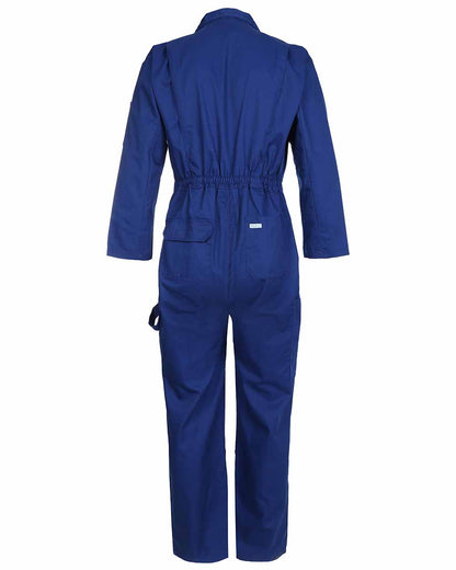 Royal Blue coloured Fort Zip Front Boilersuit on white background 