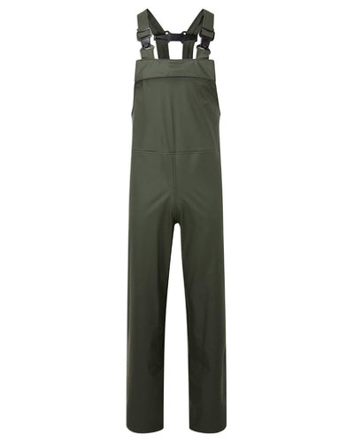 Fort Airflex Waterproof Breathable Bib and Brace Overalls in Olive #colour_olive