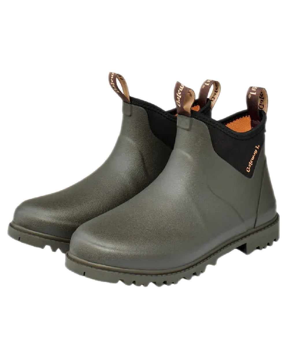 Dark Brown Coloured Gateway1 Ascot II Lady 6" 3mm Boots on white background 
