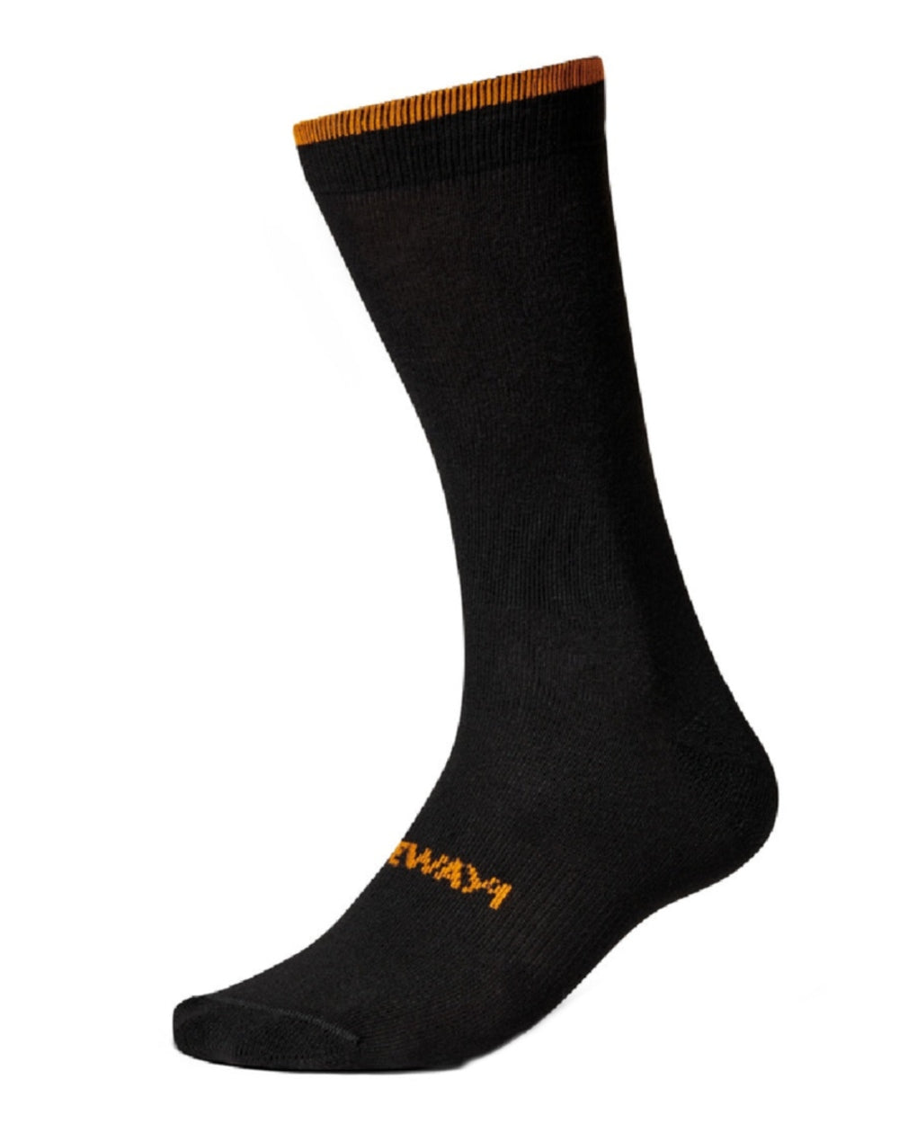 Black Coloured Gateway1 Coolmax Liner Socks on white background 