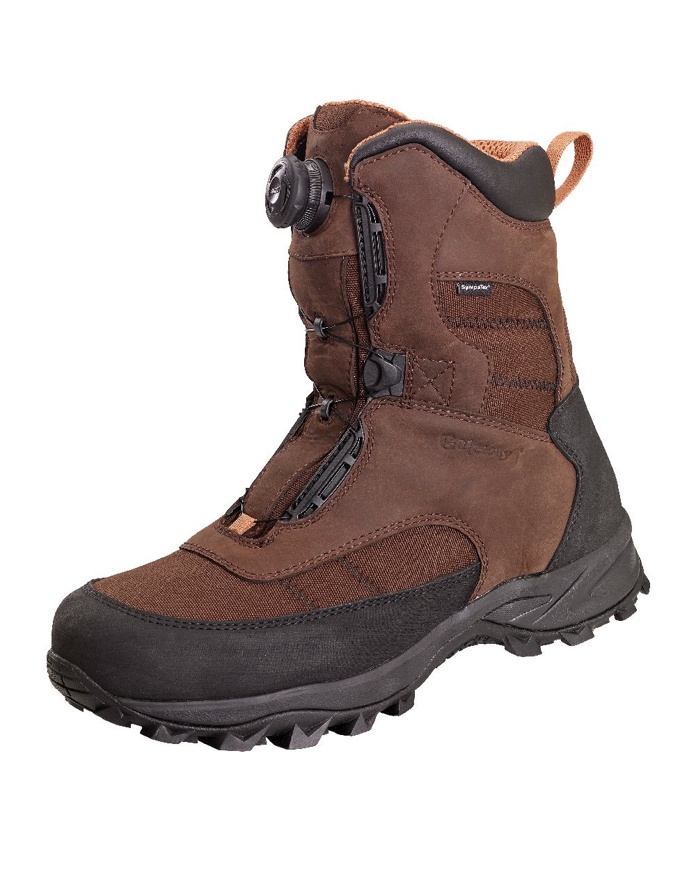 Dark Brown Coloured Gateway1 Deer Stalker 10" 400g G1 Speed-Lacing Boots on white ackground 