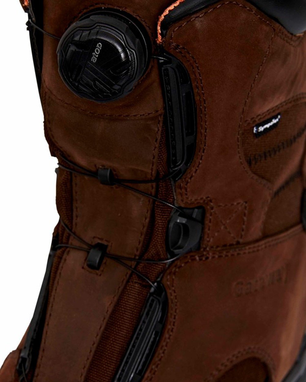 Dark Brown Coloured Gateway1 Deer Stalker 10&quot; 400g G1 Speed-Lacing Boots on white ackground 