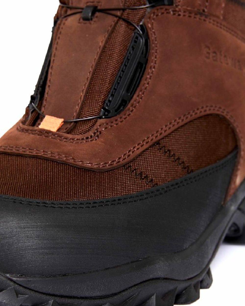 Dark Brown Coloured Gateway1 Deer Stalker 10" 400g G1 Speed-Lacing Boots on white ackground 