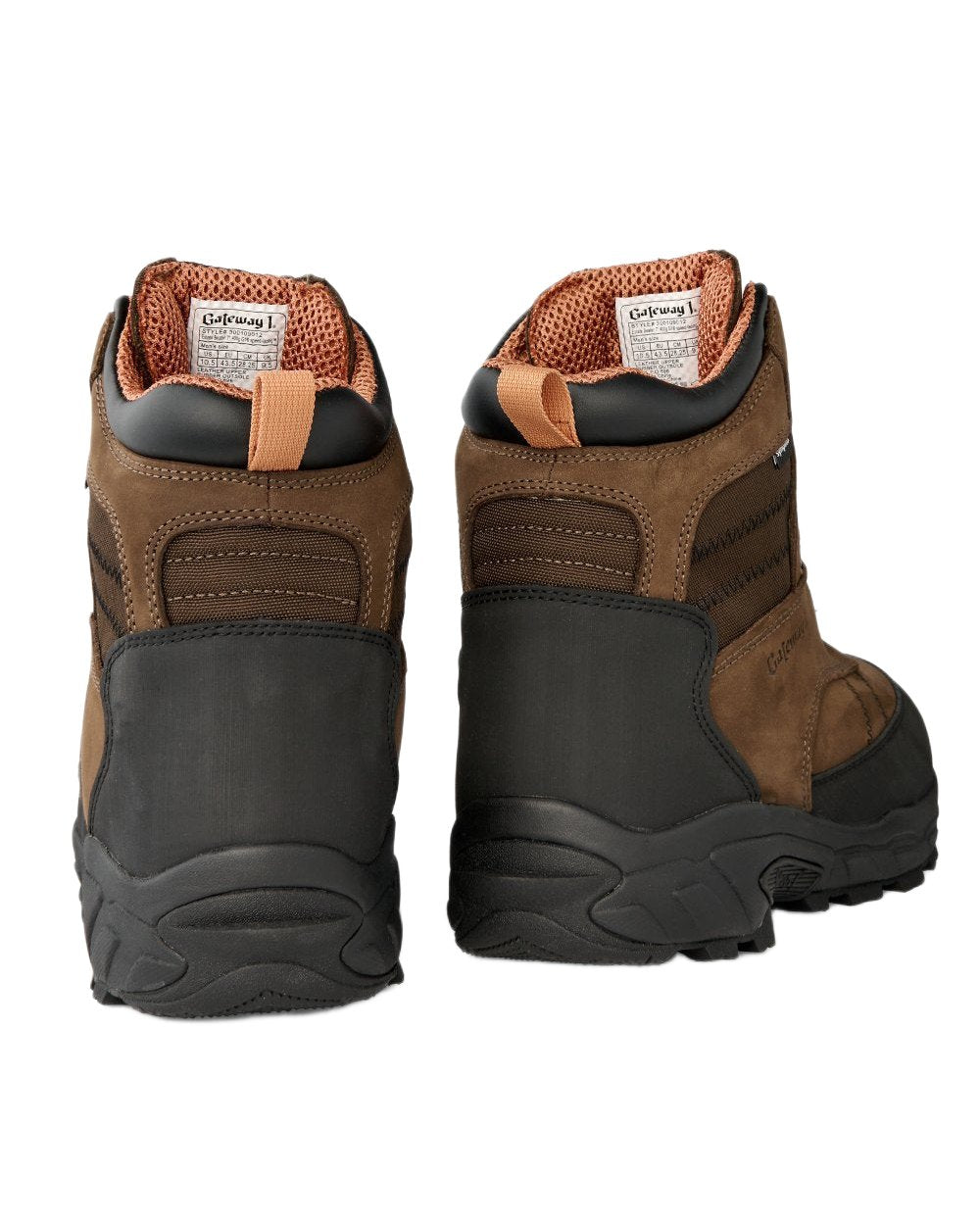 Dark Brown Coloured Gateway1 Estate Beater 7&quot; 400g G1 Speed-Lacing Boots on white background 