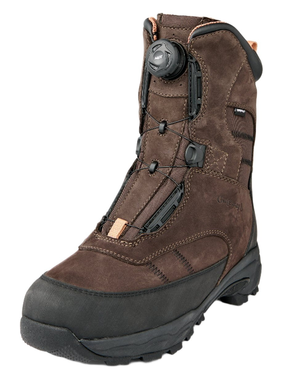 Coffee Coloured Gateway1 Estate Beater 9&quot; 400g G1 Speed-Lacing Boots on white background 