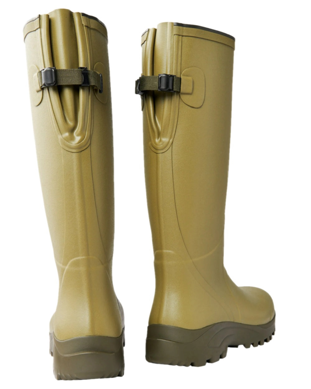 Cedar Olive Coloured Gateway1 Field Master Lady 17" 3mm Wellingtons on white background 