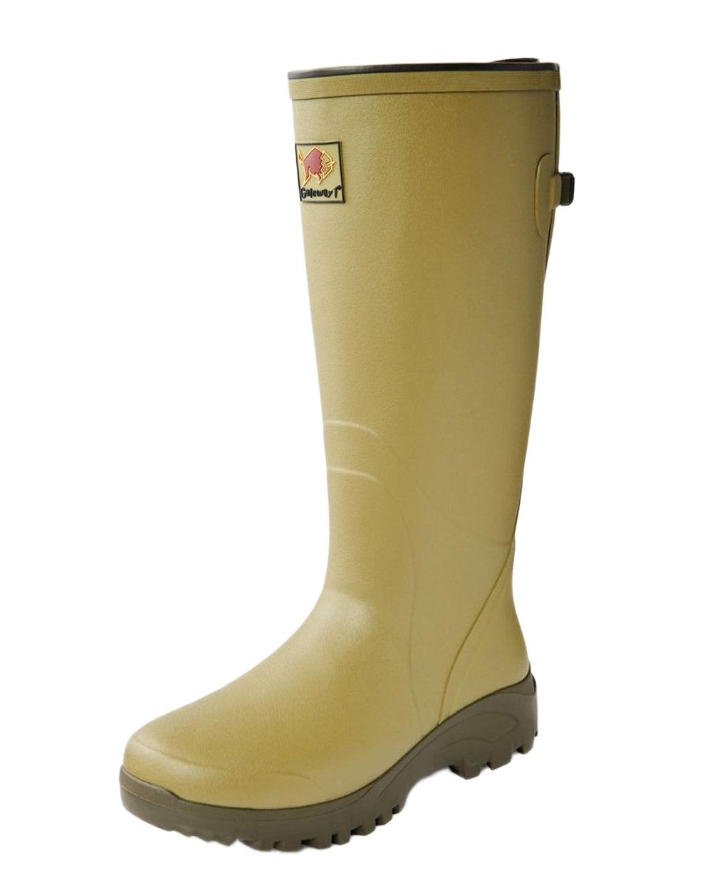 Cedar Olive Coloured Gateway1 Field Master Lady 17&quot; 3mm Wellingtons on white background 