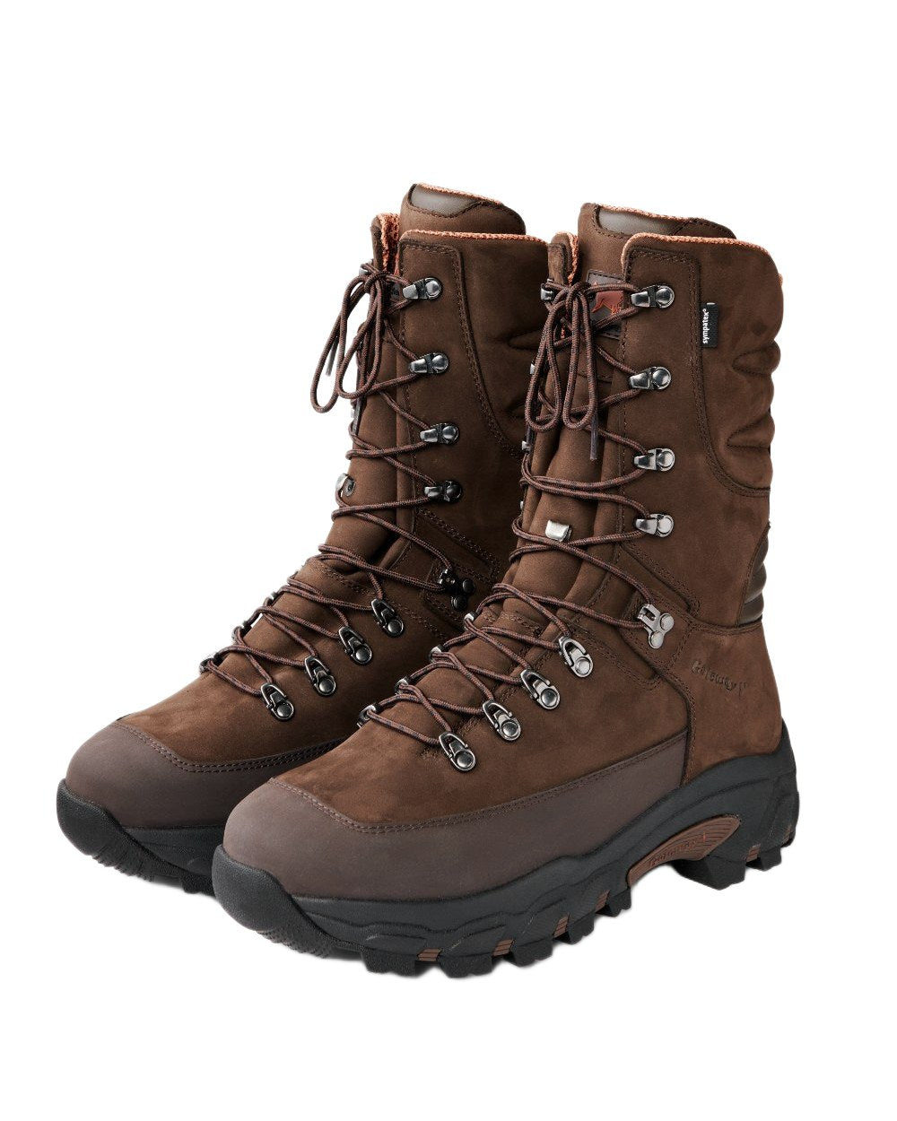Dark Brown Coloured Gateway1 Fiordland II 11" Boots on white background 
