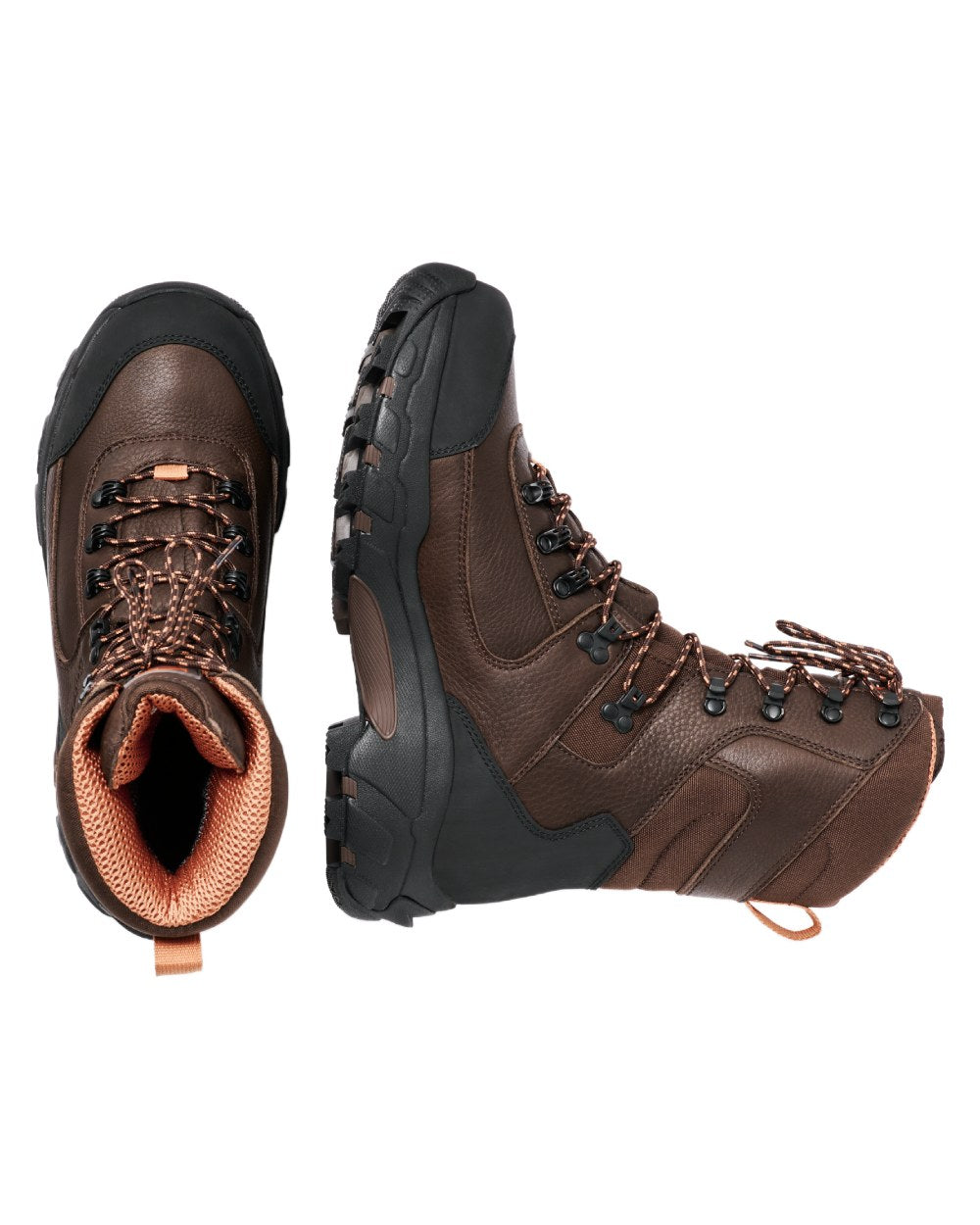 Dark Brown coloured Gateway1 Game Tracker 10&quot; Boots on white background 