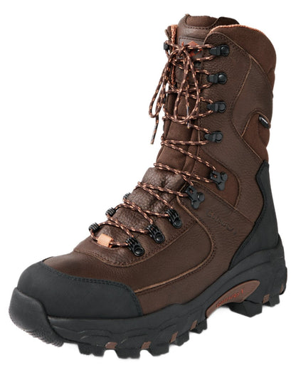 Dark Brown coloured Gateway1 Game Tracker 10&quot; Boots on white background 