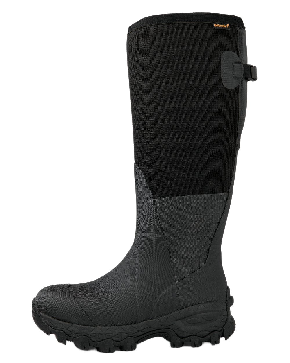 Black Coloured Gateway1 Icebeater 18&quot; 7mm Boots on white background 