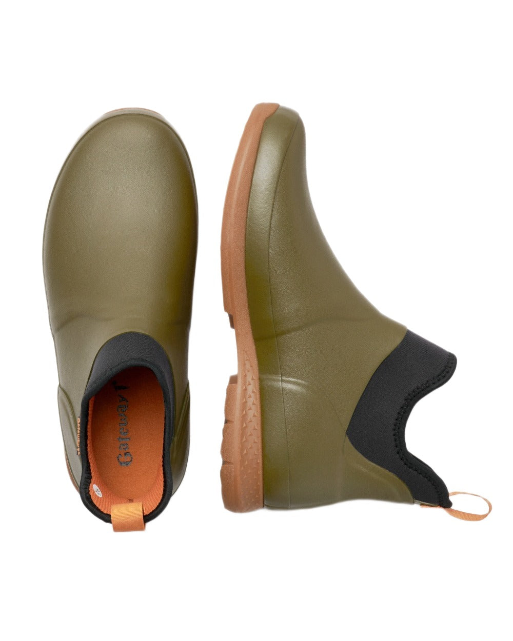 Olive Coloured Gateway1 Jodhpur Lady 6&quot; 4mm Boots on white background 