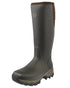 Dark Brown Coloured Gateway1 Moor Country 18" 3mm Side-Zip Wellingtons on white background 