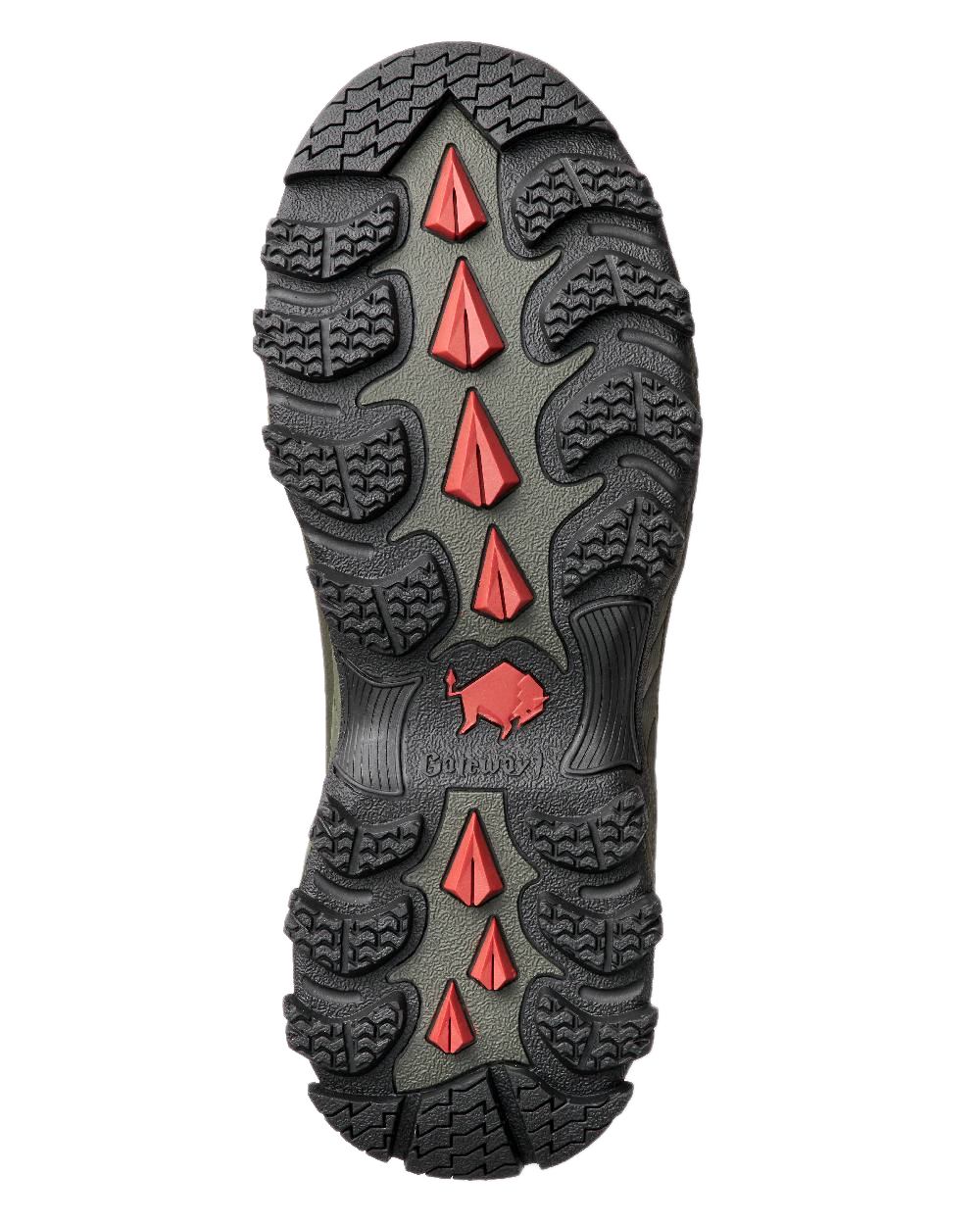Dark Green Coloured Gateway1 Moor Country 18&quot; 3mm Wellingtons on white background 