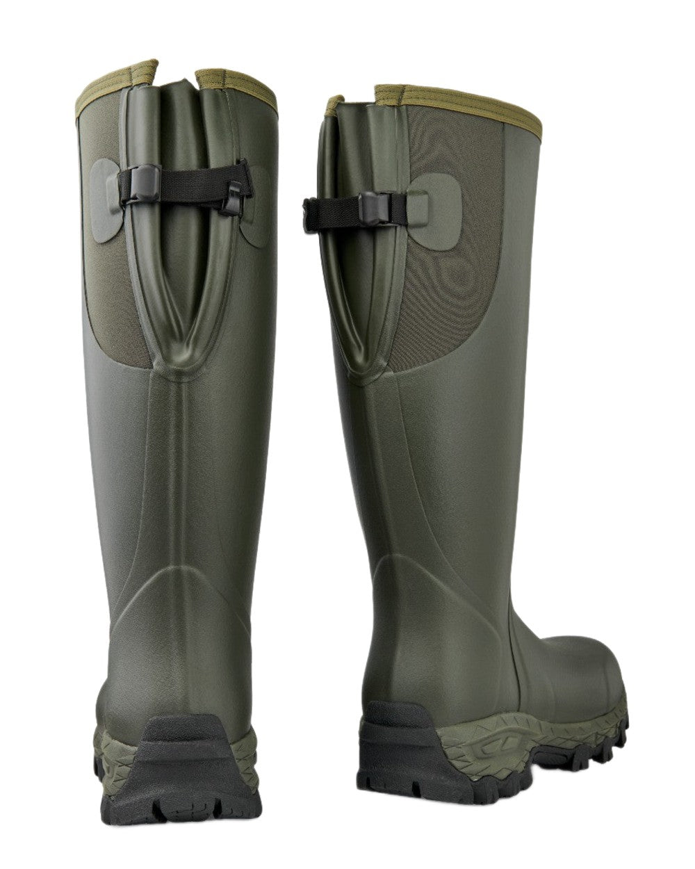 Dark Green Coloured Gateway1 Moor Country 18" 3mm Wellingtons on white background 