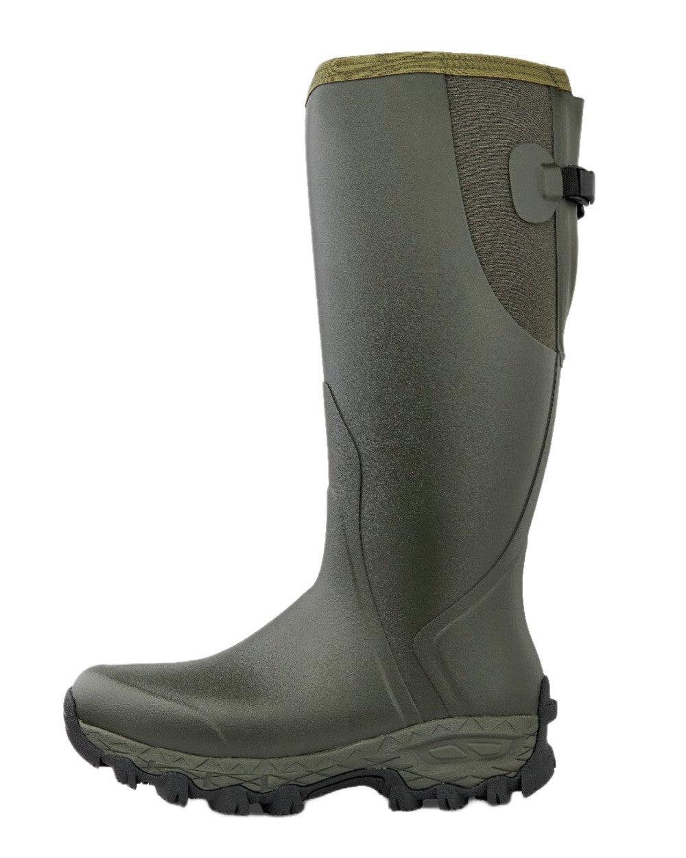 Dark Green Coloured Gateway1 Moor Country 18" 3mm Wellingtons on white background 