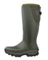 Dark Green Coloured Gateway1 Moor Country 18" 3mm Wellingtons on white background 