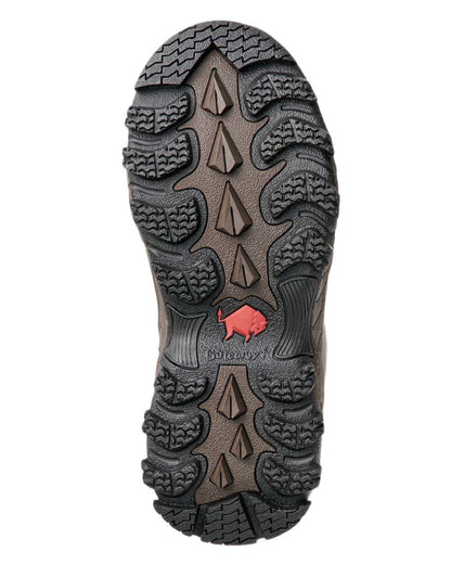Dark Brown Coloured Gateway1 Moor Country Lady 17&quot; 3mm Side-Zip Wellingtons on white background 