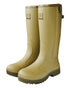 Cedar Olive coloured Gateway1 Pheasant Game 18" 5mm Size-Zip Wellingtons on White background 
