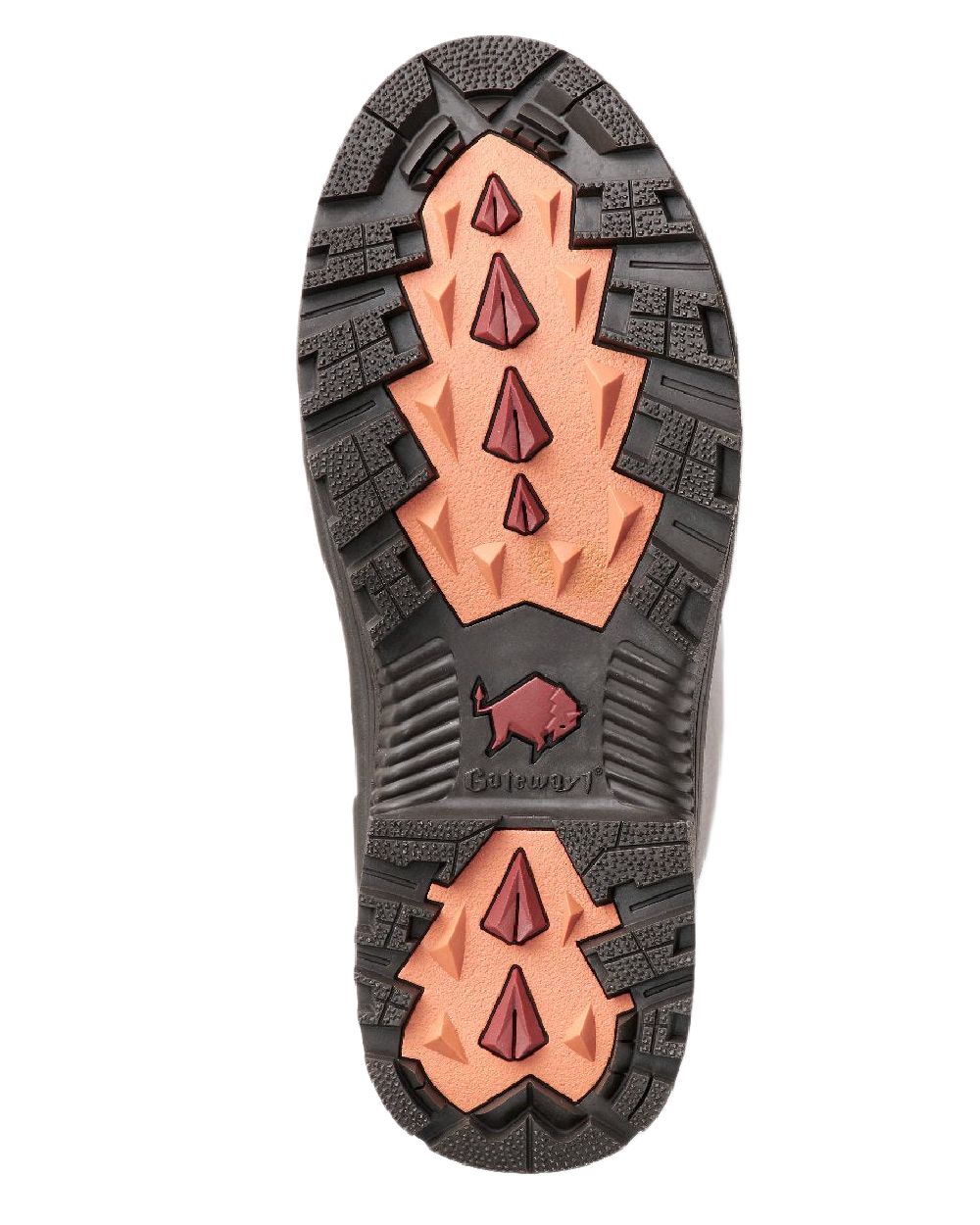 Dark Brown Coloured Gateway1 Pheasant Game Lady 17" 5mm Wellingtons on white background 