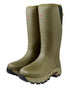 Olive coloured Gateway1 Pro Shooter 18" 7mm Wellingtons on White background 