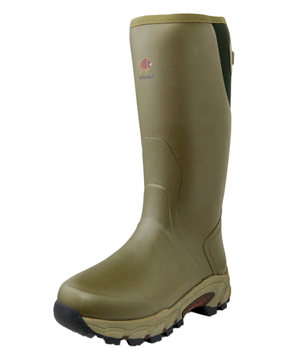 Olive coloured Gateway1 Pro Shooter 18&quot; 7mm Wellingtons on White background 