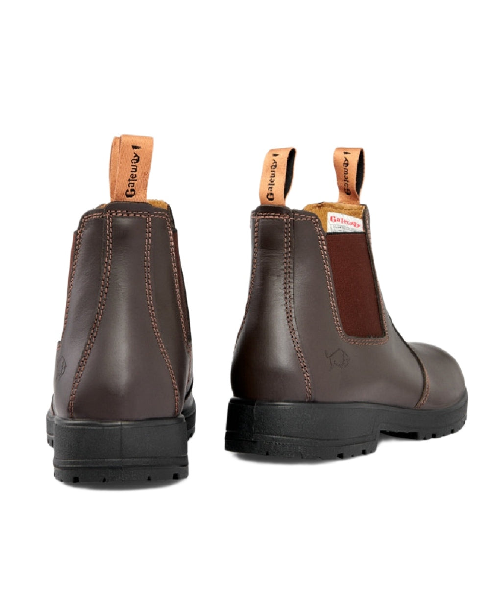 Coffee Coloured Gateway1 SD 6&quot; Pull-on Chelsea Boots on white background 