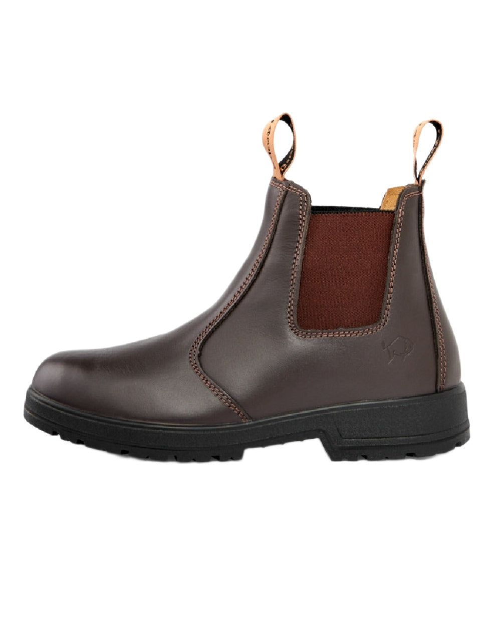 Coffee Coloured Gateway1 SD 6&quot; Pull-on Chelsea Boots on white background 