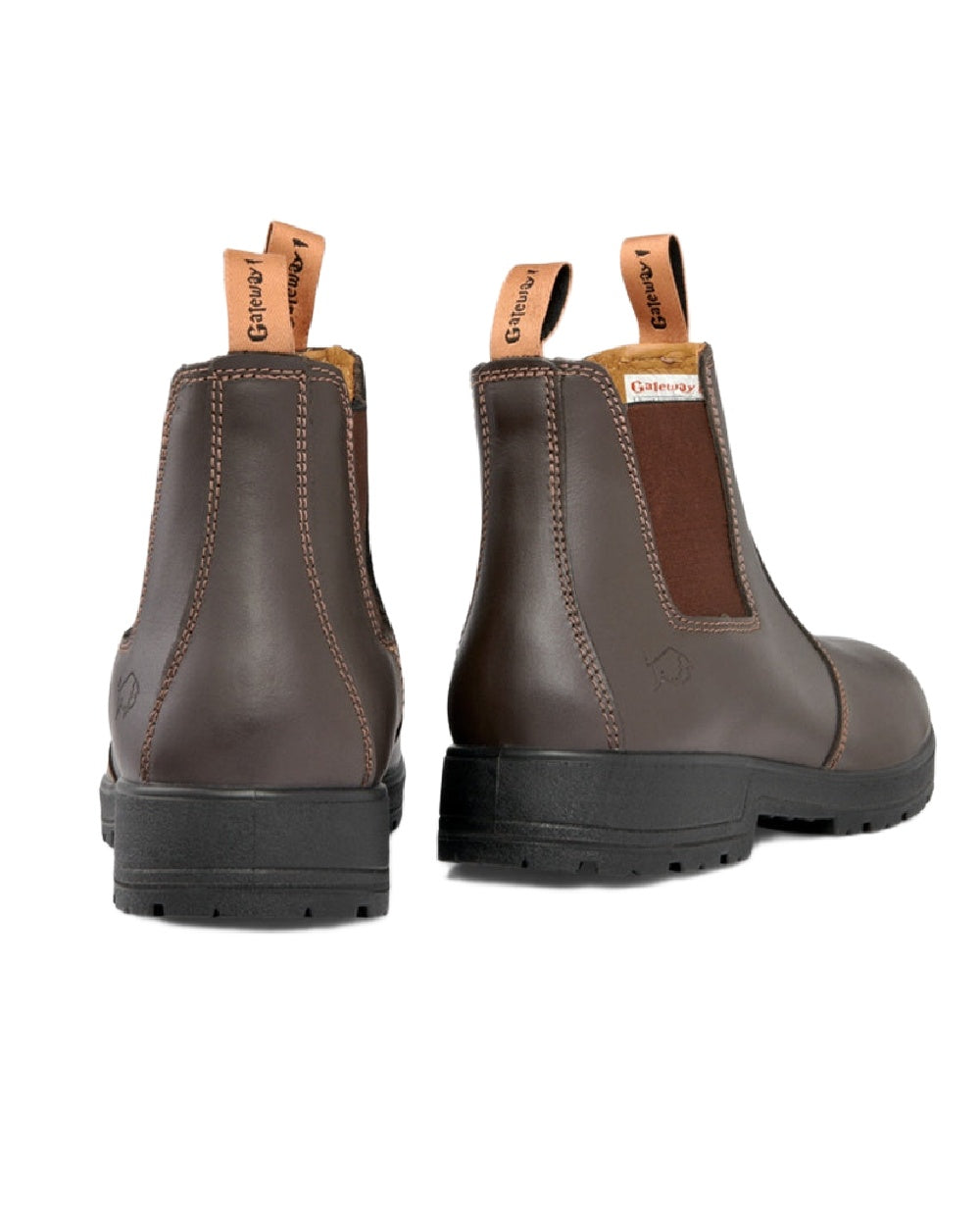 Coffee Coloured Gateway1 SD Lady 6&quot; Pull-on Chelsea Boots on white background 