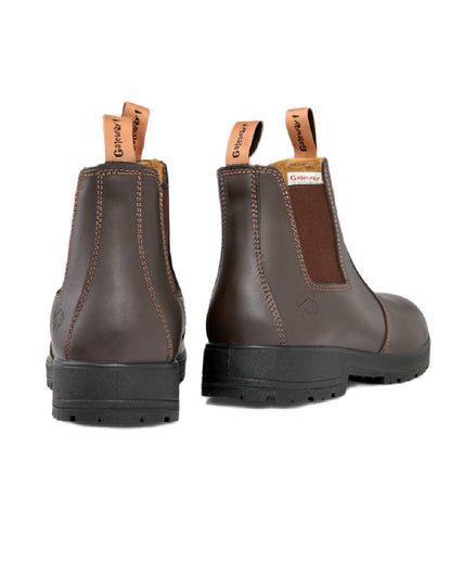 Coffee Coloured Gateway1 SD Lady 6&quot; Pull-on Chelsea Boots on white background 