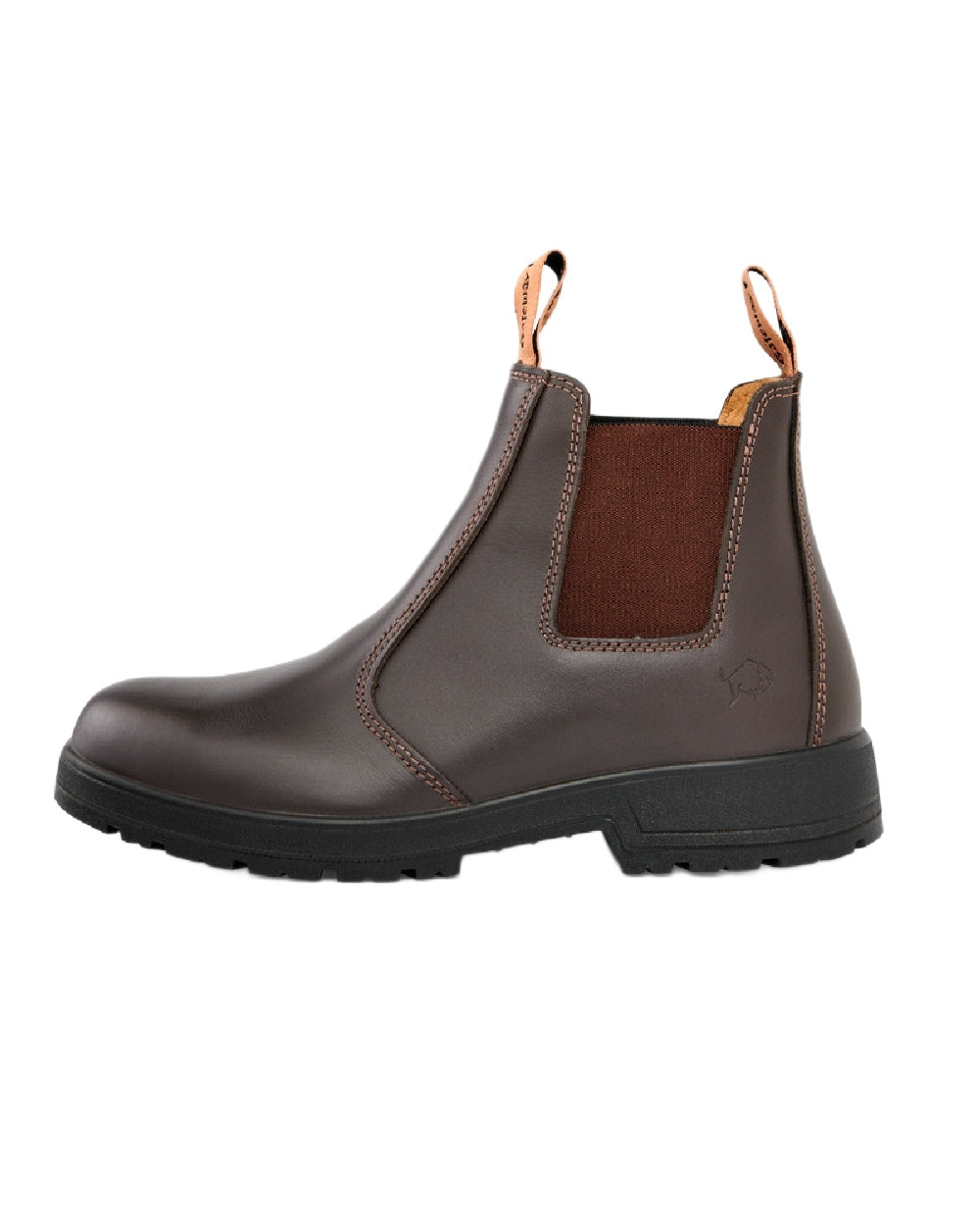 Coffee Coloured Gateway1 SD Lady 6&quot; Pull-on Chelsea Boots on white background 