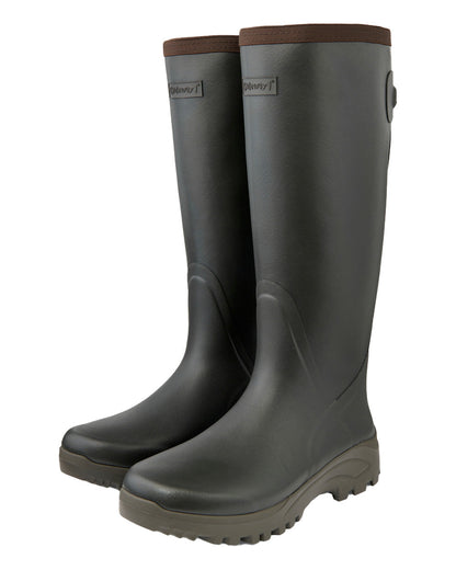 Khaki Coloured Gateway1 Sportsman II 18&quot; 4mm Wellingtons on white background 