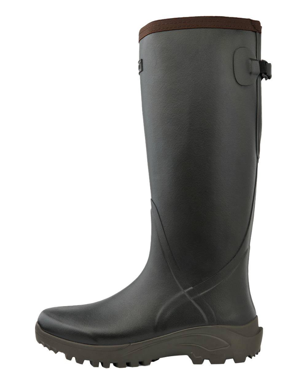Khaki Coloured Gateway1 Sportsman II 18&quot; 4mm Wellingtons on white background 