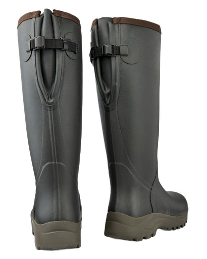 Khaki Coloured Gateway1 Sportsman II Lady 17&quot; 4mm Wellingtons on white background 