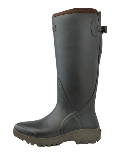Khaki Coloured Gateway1 Sportsman II Lady 17&quot; 4mm Wellingtons on white background 