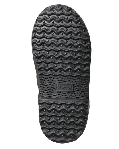 Black Coloured Gateway1 Wetland Master Kids 12 7mm Wellingtons on white background 