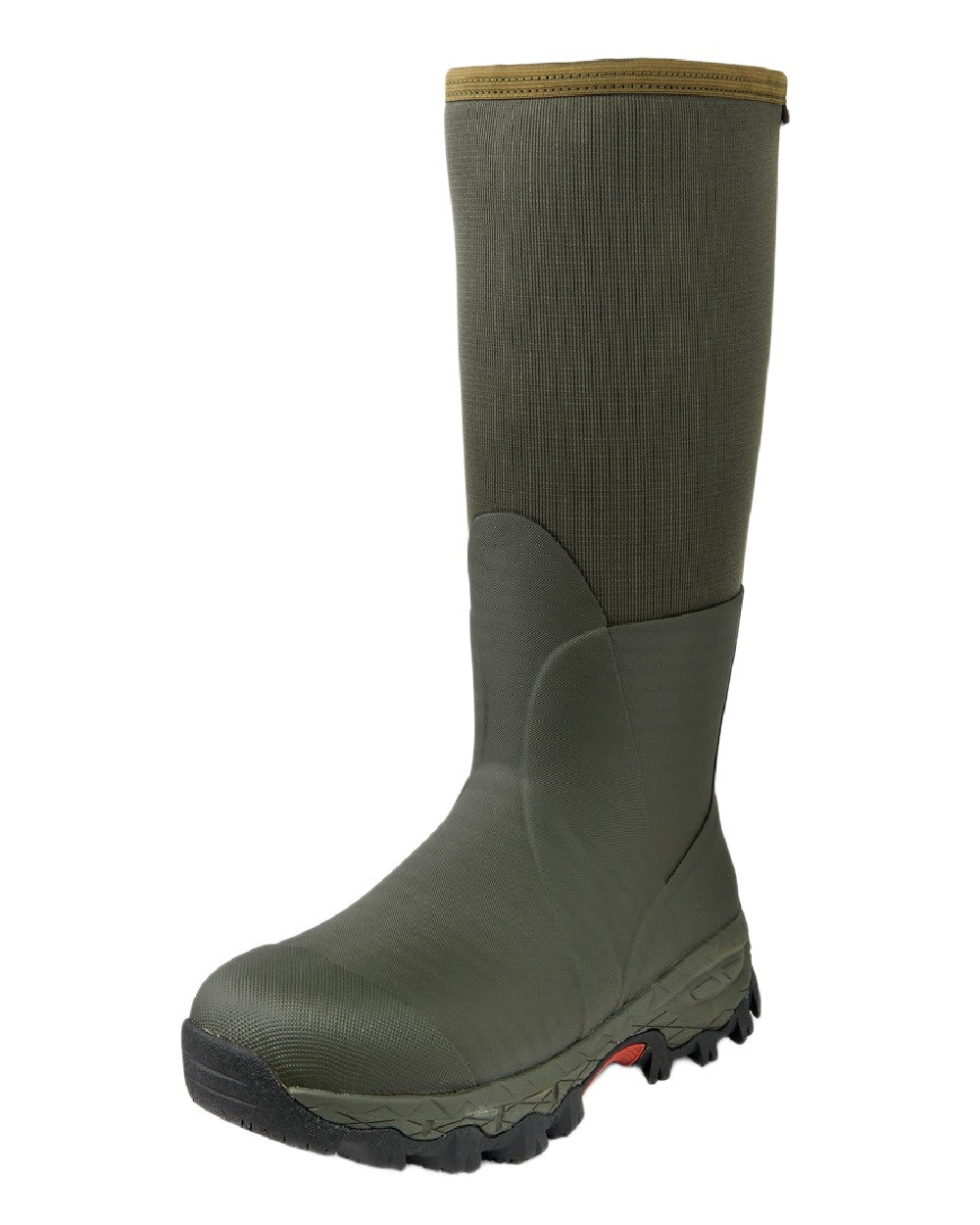 Dark Green Coloured Gateway1 Woodbeater 18" 7mm Wellingtons on white background 