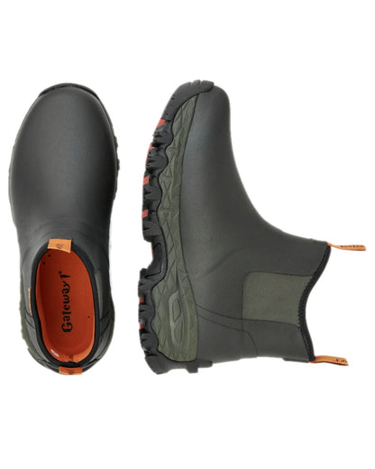 Forest Coloured Gateway1 Woodwalker 7" 4mm Boots on white background 