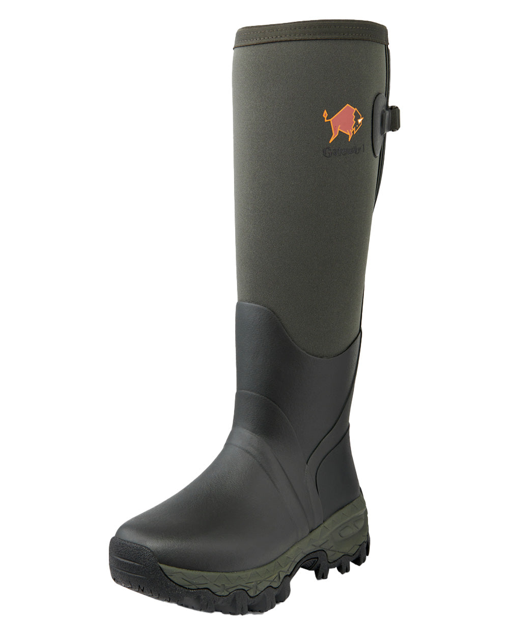 Forest coloured Gateway1 Woodwalker Lady 17" 4mm Wellingtons on White background 