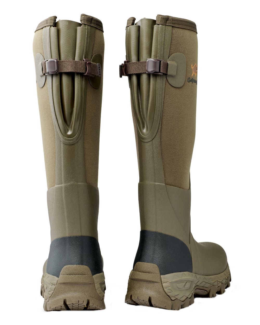 Walnut coloured Gateway1 Woodwalker Lady 17" 4mm Wellingtons on White background 