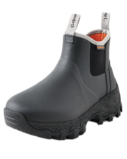 Black Coloured Gateway1 Woodwalker Lady 7" 4mm Boots on white background 