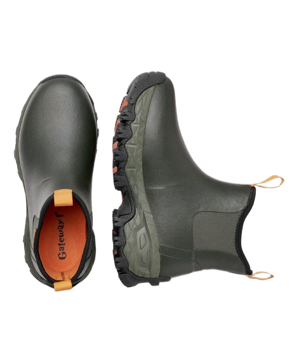 Forest Coloured Gateway1 Woodwalker Lady 7&quot; 4mm Boots on white background 
