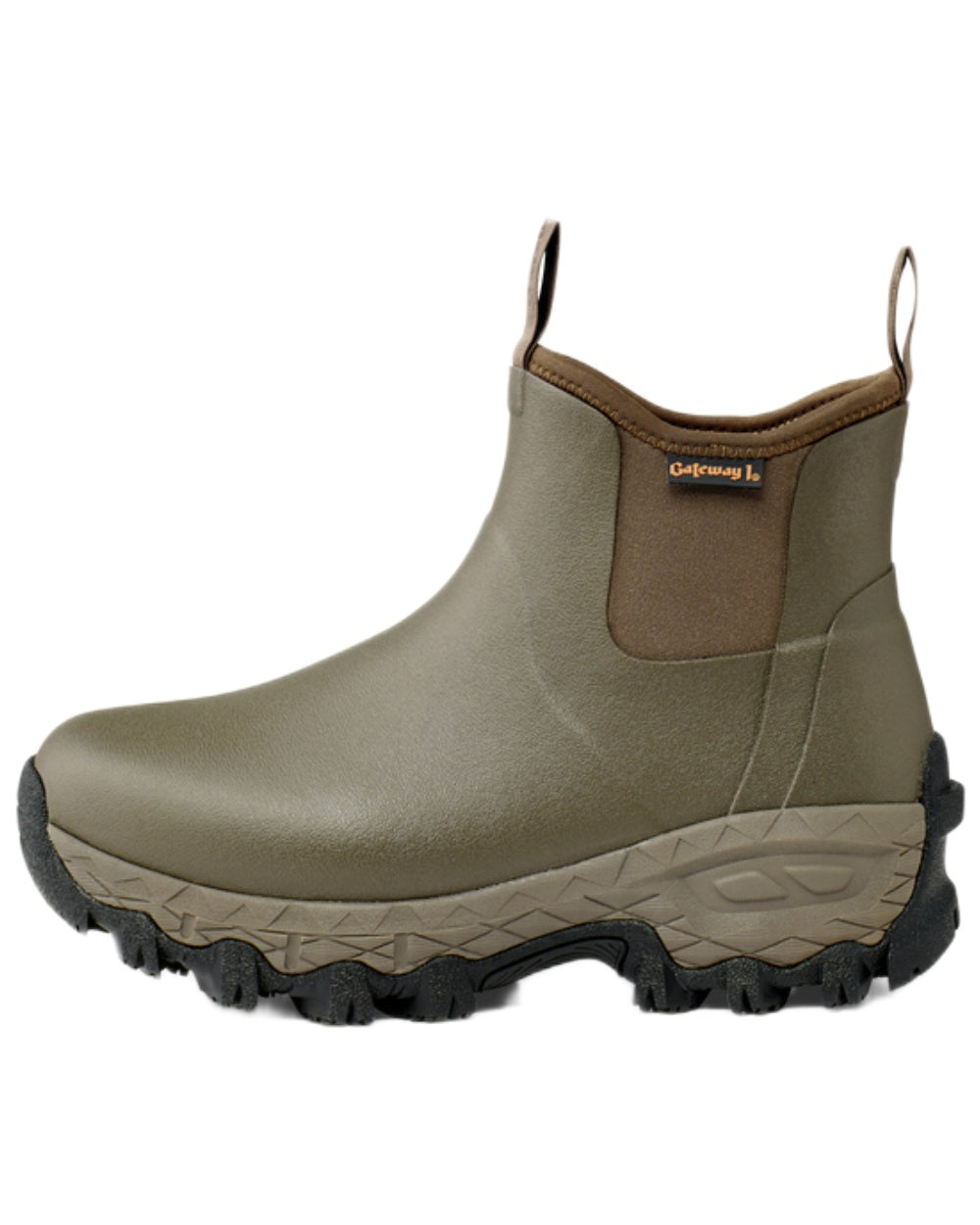 Walnut Coloured Gateway1 Woodwalker Lady 7" 4mm Boots on white background 