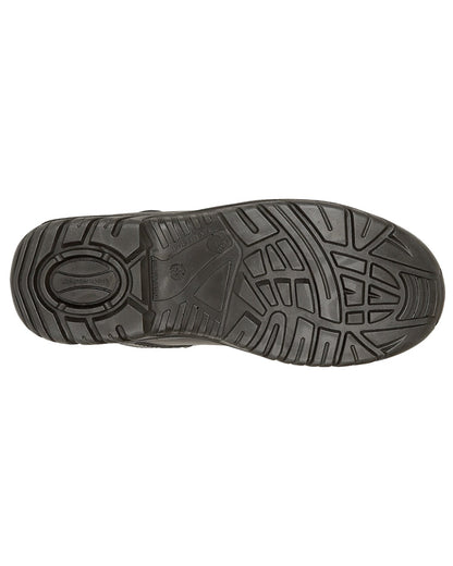 Black coloured Grafters Fully Composite Non-Metal Safety Hiker Type Boots on white background 