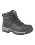 Black coloured Grafters Mens Full Grain Buffalo Leather Hiker Type Safety Boots on white background 