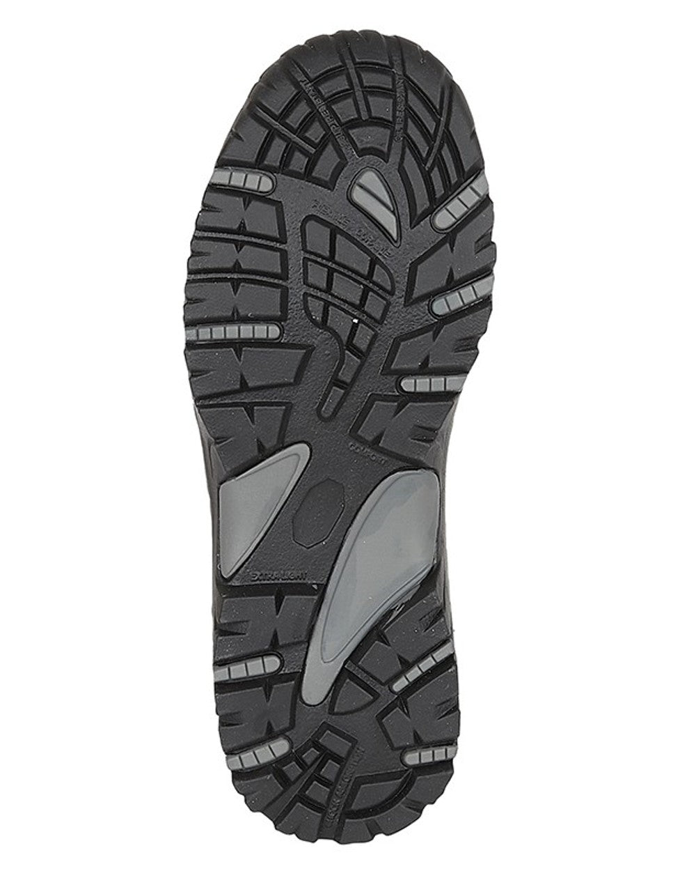 Black coloured Grafters Mens Full Grain Buffalo Leather Hiker Type Safety Boots on white background 