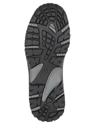 Brown coloured Grafters Mens Full Grain Buffalo Leather Hiker Type Safety Boots on white background 