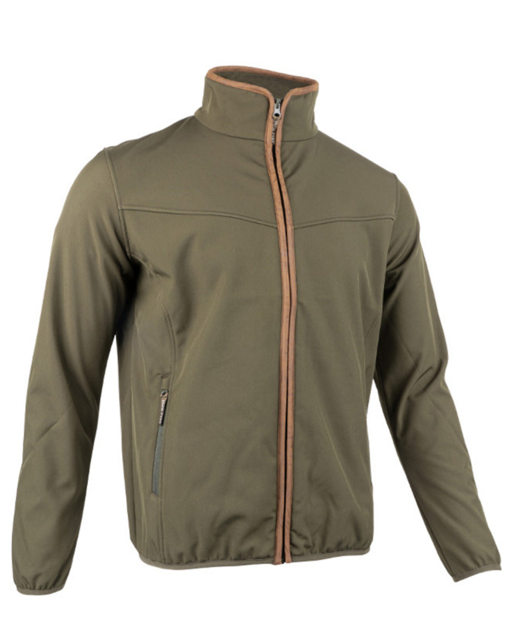 Green Coloured Jack Pyke County Softshell Jacket On A White Background