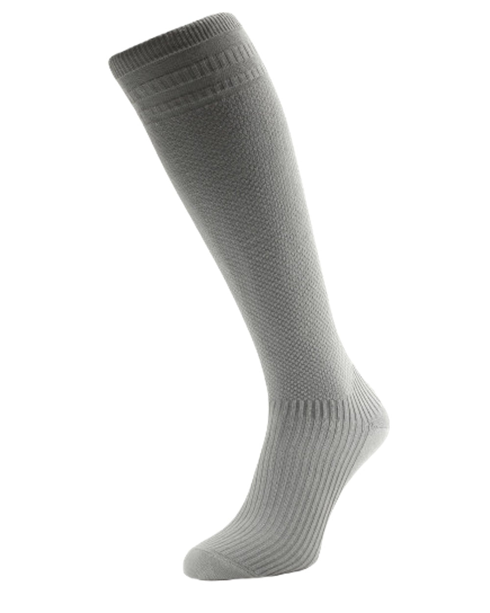 Mid Grey coloured HJ Hall Energisox Revitalising Compression With Softop Sock on white background