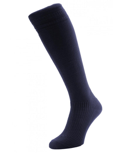 Navy coloured HJ Hall Energisox Revitalising Compression With Softop Sock on white background 